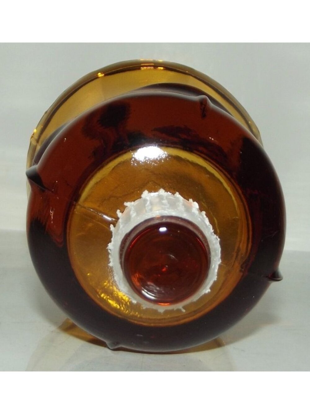 Glass Votive Cup Candle Holder Gold Amber Scalloped Tulip 2-7/8" - Picture 5 of 5